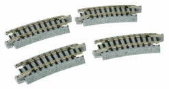 Kato 20171 N Scale UniTrack 216mm 8-9/16" Radius Curve 15-Degree (4 Pack)