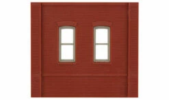 Woodland Scenics DPM 30133 HO Scale Dock Level Wall Sections - Rectangle Windows 4-Pack