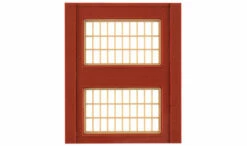 Woodland Scenics DPM 30174 HO Scale Two Story Wall Sections - Steel Sash Windows 4-Pack