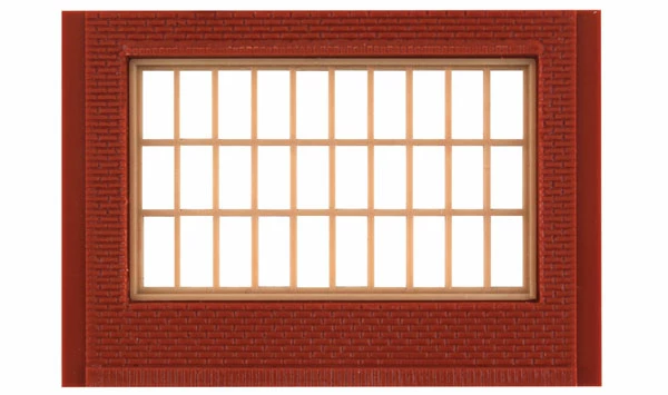 Woodland Scenics DPM 30175 HO Scale One Story Wall Sections - Steel Sash Windows 4-Pack 1 Woodland Scenics DPM 30175 HO Scale One Story Wall Sections - Steel Sash Windows 4-Pack