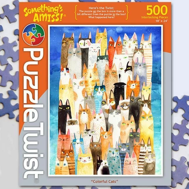 Other Colorful Cats 500ct Puzzle 1 Other Colorful Cats 500ct Puzzle