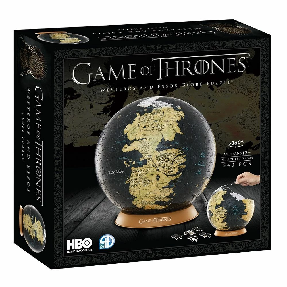 ASMODEE 4D Game Of Thrones 9" Globe Puzzle 1 ASMODEE 4D Game Of Thrones 9" Globe Puzzle