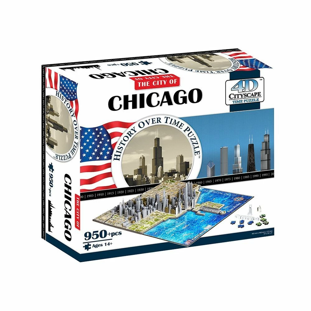 ASMODEE 4D Puzzle Chicago 1 ASMODEE 4D Puzzle Chicago