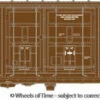 Wheels Of Time 61105 N Scale 50' PC&F Boxcar Southern Pacific SP 694349
