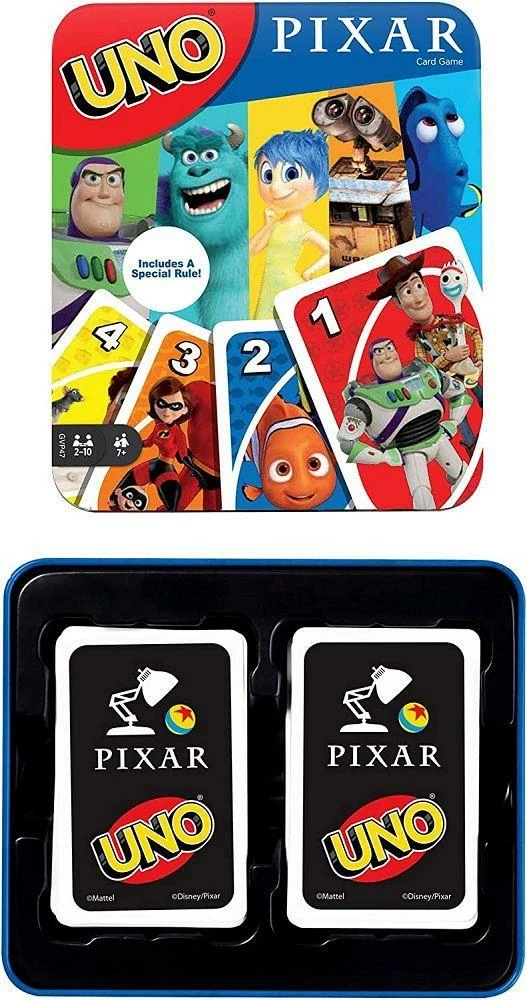 UNO Pixar 25th Anniversary Tin 1 UNO Pixar 25th Anniversary Tin