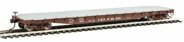 Walthers Proto 920-104118 HO Scale 53' AAR Flatcar Chicago & Northwestern C&NW 46598 1 Walthers Proto 920-104118 HO Scale 53' AAR Flatcar Chicago & Northwestern C&NW 46598