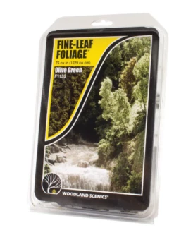 Woodland Scenics F1133 Fine Leaf Foliage - Olive Green (75 Cu. In.)