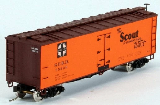 Accurail Accuready 94816 HO Scale 40' Wood Reefer Santa Fe "Scout" - NOS 1 Accurail Accuready 94816 HO Scale 40' Wood Reefer Santa Fe "Scout" - NOS