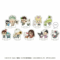 Acrylic Puchi Stand "Dr. STONE X Sanrio Characters" 01 Mini Chara 9 Pack BOX