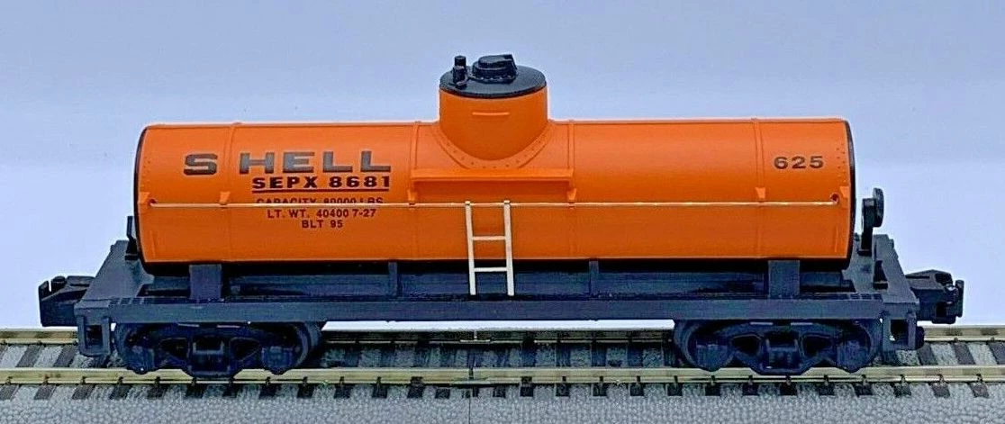 American Flyer 6-48405 S Gauge Single Dome Tank Car Shell SHPX 8681 (Orange 625) - NOS 1 American Flyer 6-48405 S Gauge Single Dome Tank Car Shell SHPX 8681 (Orange 625) - NOS