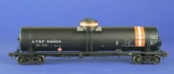American Limited Models 1828 HO Scale GATC Welded Tank Car Santa Fe (White/Red Solvent) ATSF 98068