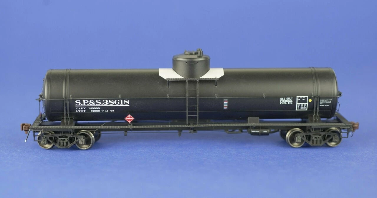 American Limited Models 1858 HO Scale GATC Welded Tank Car Spokane Portland & Seattle SP&S 38618 1 American Limited Models 1858 HO Scale GATC Welded Tank Car Spokane Portland & Seattle SP&S 38618