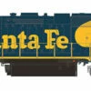Rapido 038501 HO Scale EMD GP38 Diesel Santa Fe Yellow Warbonnet ATSF 2321 DCC Sound