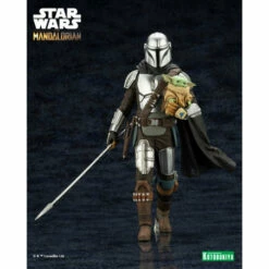 Kotobukiya ARTFX + Mandalorian & The Child (Grogu) With Beskar Armor Figure -Bandai Sales Store artfx mandalorian the child grogu with beskar armor figure 2