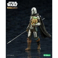 Kotobukiya ARTFX + Mandalorian & The Child (Grogu) With Beskar Armor Figure -Bandai Sales Store artfx mandalorian the child grogu with beskar armor figure 3