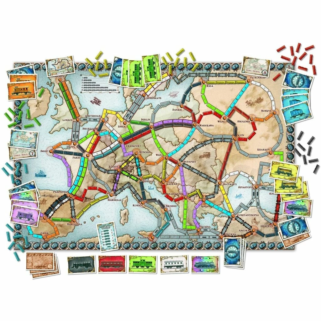 ASMODEE TICKET TO RIDE EUROPE 3 ASMODEE TICKET TO RIDE EUROPE - Image 3