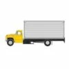 Athearn 10059 HO Scale Ford F-850 Box Truck - Yellow