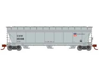 Athearn 12947 N Scale ACF 4600 3 Bay Covered Hopper Union Pacific CNW 180018 1 Athearn 12947 N Scale ACF 4600 3 Bay Covered Hopper Union Pacific CNW 180018