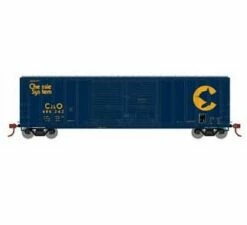 Athearn 15878 HO Scale FMC 5077 Double Door Boxcar Chessie System C&O 486242