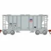 Athearn 17062 N Scale PS-2 2600 Covered Hopper Union Pacific UP 1318