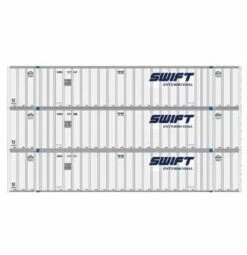 Athearn 17306 N Scale 53' Stoughton Intermodal Container Swift SWRU 3 Pack #1