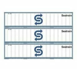Athearn 17710 N Scale 40' Smooth Side Container Sea Train 3 Pack
