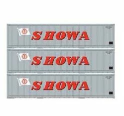 Athearn 17713 N Scale 40' Smooth Side Container SHOWA 3 Pack