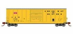 Athearn 2285 N Scale 50' PS 5277 Boxcar Green Bay & Western GB&W 1733