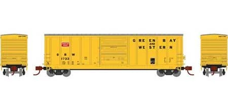 Athearn 2285 N Scale 50' PS 5277 Boxcar Green Bay & Western GB&W 1733 2 Athearn 2285 N Scale 50' PS 5277 Boxcar Green Bay & Western GB&W 1733 - Image 2