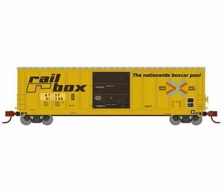 Athearn 2332 N Scale 50' PS 5277 Boxcar Ex-Railbox Santa Fe ATSF 51396 1 Athearn 2332 N Scale 50' PS 5277 Boxcar Ex-Railbox Santa Fe ATSF 51396