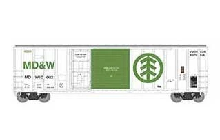 Athearn 24594 N Scale 50' FMC Combo Door Boxcar MD&W 10002 1 Athearn 24594 N Scale 50' FMC Combo Door Boxcar MD&W 10002