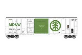 Athearn 24595 N Scale 50' FMC Combo Door Boxcar MD&W 10004 1 Athearn 24595 N Scale 50' FMC Combo Door Boxcar MD&W 10004