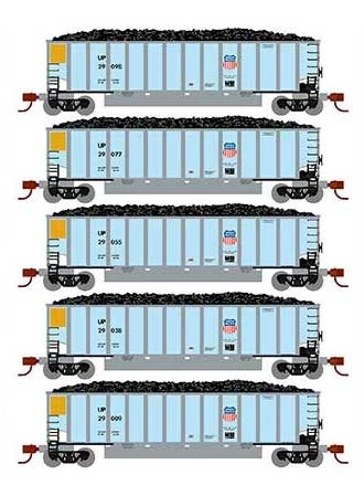 Athearn 25086 N Scale BethGon Coalporter Union Pacific UP 5 Pack #3 1 Athearn 25086 N Scale BethGon Coalporter Union Pacific UP 5 Pack #3