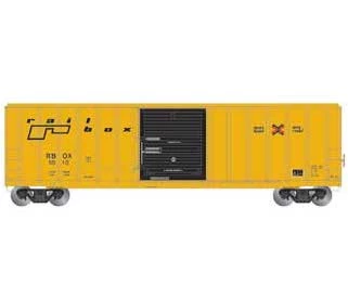 Athearn 25466 N Scale 50' FMC 5347 Boxcar Railbox "Small Logo"RBOX 1010 1 Athearn 25466 N Scale 50' FMC 5347 Boxcar Railbox "Small Logo"RBOX 1010