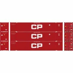 Athearn 26674 HO Scale 53' Jindo Intermodal Container Canadian Pacific CPPU 3-Pack
