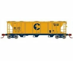Athearn 28348 N Scale PS-2 2893 Covered Hopper Chessie System C&O 628038