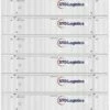Athearn 28520 HO Scale 53' CIMC Intermodal Container STG Logistics XPOU 6 Pack #2