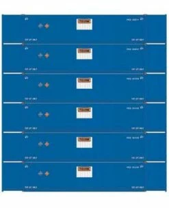 Athearn 28521 HO Scale 53' CIMC Intermodal Container Yellow YRCU 6 Pack #1