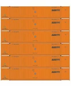 Athearn 28523 HO Scale 53' CIMC Intermodal Container Schneider SNLU 6 Pack #1