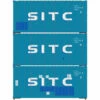 Athearn 28858 HO Scale 20' Intermodal Container 3-Pack SITC