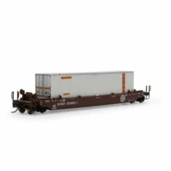 Athearn 3292 N Scale Husky Stack Well Car BNSF With XTRA 48' Container