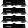 Athearn 3388 HO Scale Single Dome Tank Car Nacionales De Mexico NdeM 4 Pack