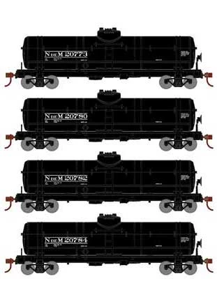 Athearn 3388 HO Scale Single Dome Tank Car Nacionales De Mexico NdeM 4 Pack 1 Athearn 3388 HO Scale Single Dome Tank Car Nacionales De Mexico NdeM 4 Pack