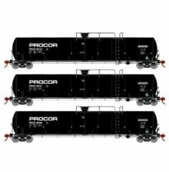 Athearn 3583 N Scale 33,900 Gallon Tank Car Procor "Late" PROX 3 Pack #1
