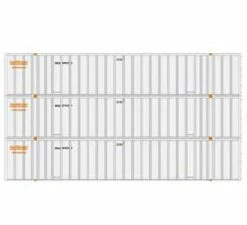 Athearn 40130 HO Scale 53' Stoughton Intermodal Container Optimodal SNLU 3 Pack #1