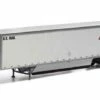 Athearn 72738 HO Scale 53' Wabash Duraplate Trailer XTRA M115