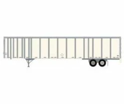 Athearn 72828 HO Scale 53' Wabash Duraplate Trailer Owner Operator F38160