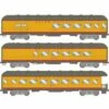 Athearn 73037 HO Scale Arch Roof Passenger 3 Car Set Union Pacific UP
