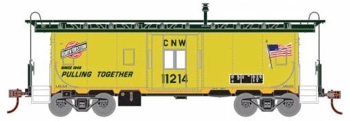 Athearn 74781 HO Scale Bay Window Caboose Chicago NorthWestern C&NW 11214 - NOS 1 Athearn 74781 HO Scale Bay Window Caboose Chicago NorthWestern C&NW 11214 - NOS