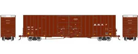 Athearn 75130 HO Scale 60' Gunderson Double Door Hi-Cube Boxcar BNSF 761217 2 Athearn 75130 HO Scale 60' Gunderson Double Door Hi-Cube Boxcar BNSF 761217 - Image 2